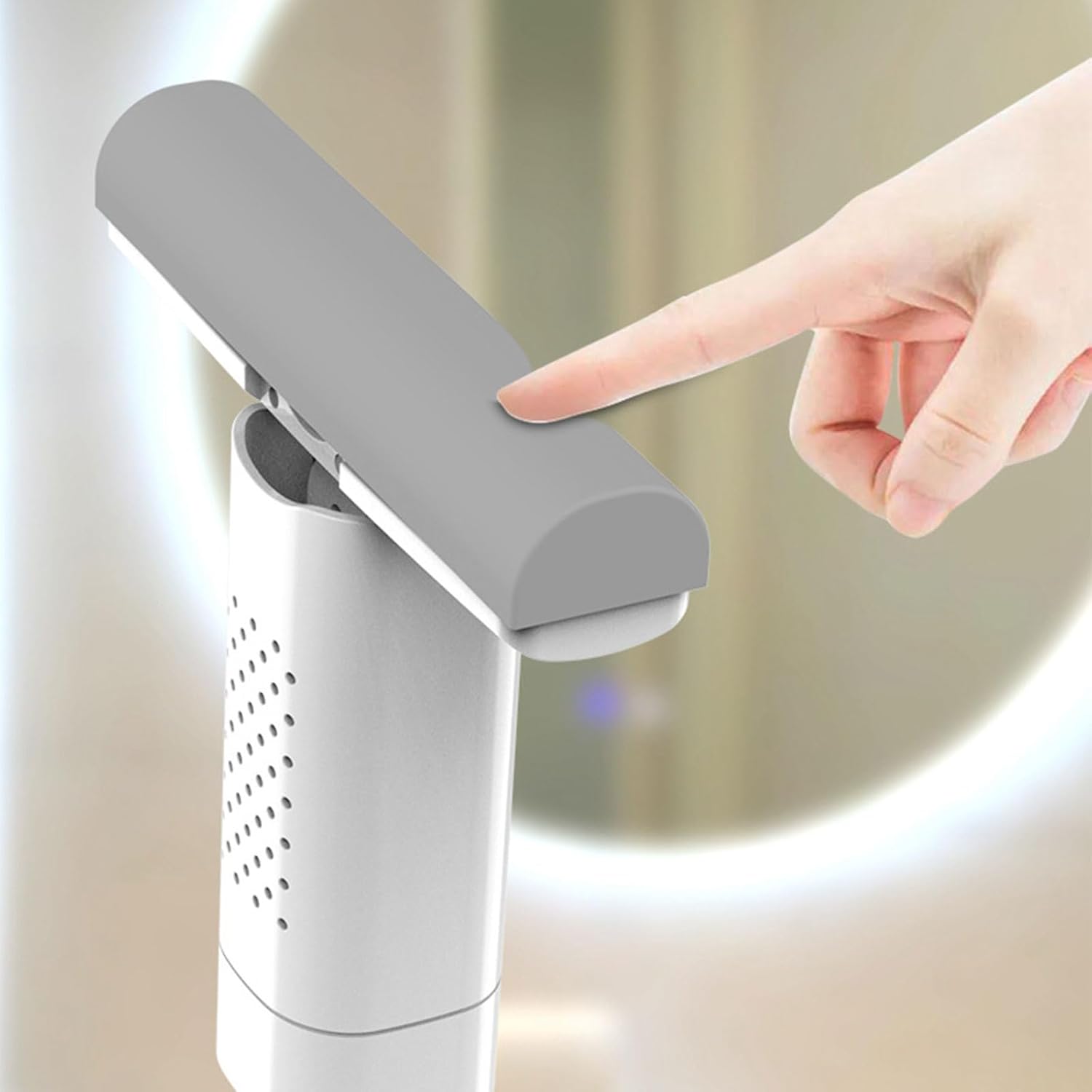 Mini Handheld Sponge Mop – Foldable Wet & Dry Desktop Mop with Replaceable Heads