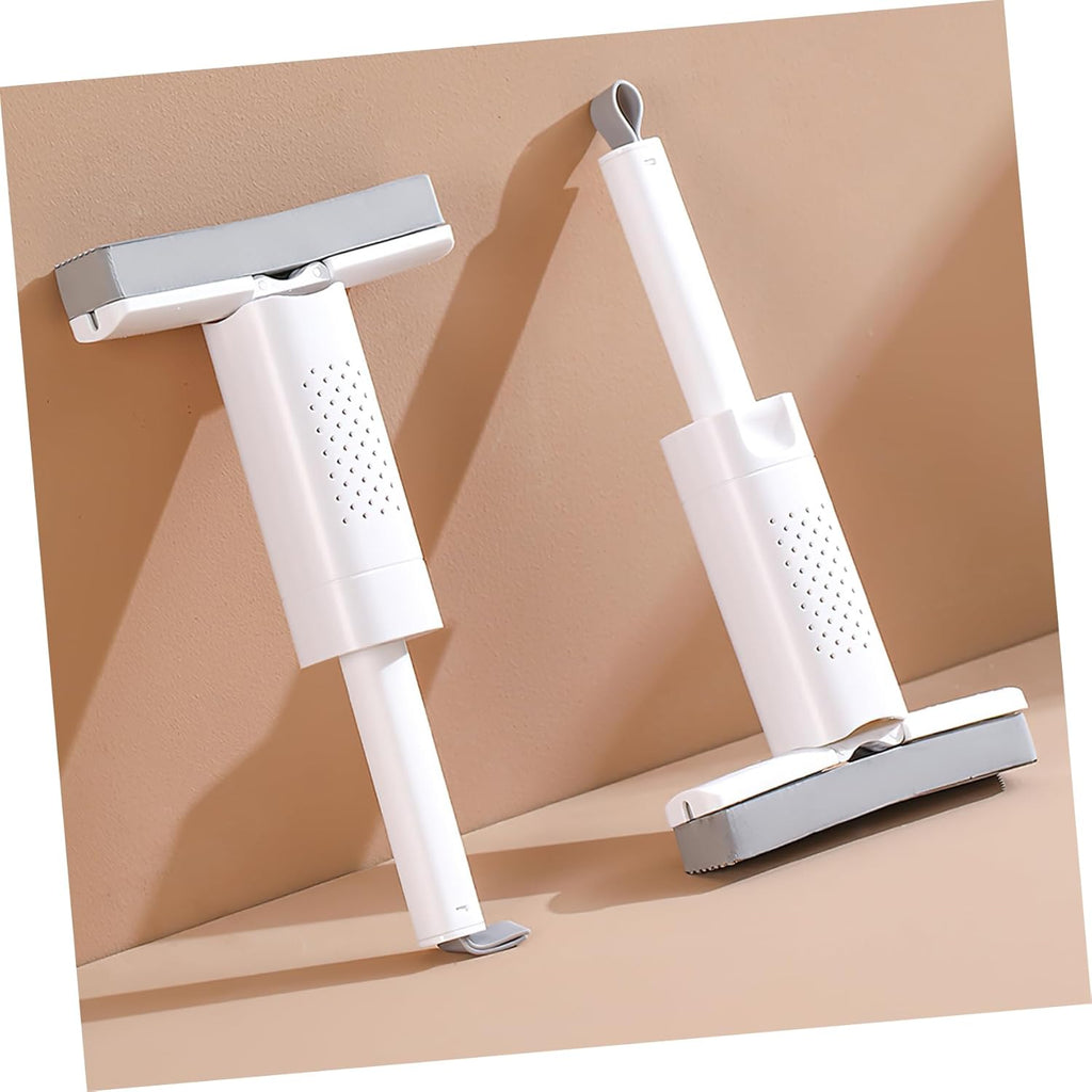 Mini Handheld Sponge Mop – Foldable Wet & Dry Desktop Mop with Replaceable Heads