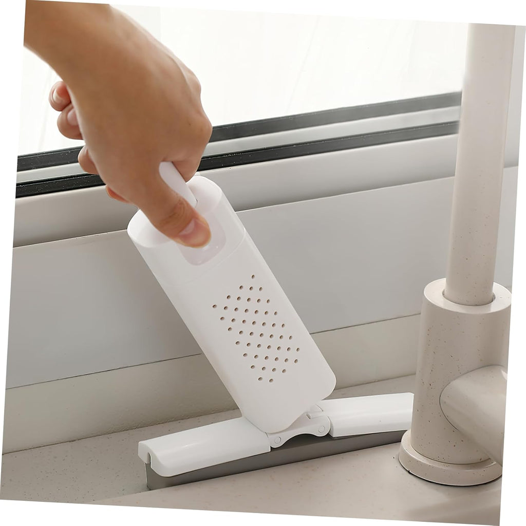 Mini Handheld Sponge Mop – Foldable Wet & Dry Desktop Mop with Replaceable Heads