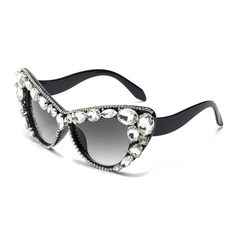 Fashion Cat Eye Rhinestone Sunglasses